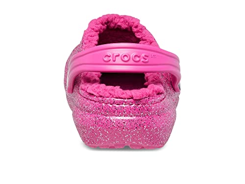 Crocs Classic Glitter Lined Clogs | Kids' Slippers, Fuchsia Fun/Multi, 9 Us Unisex Toddler #TOP4