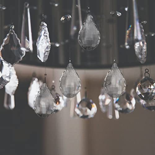 Yardwe 10 Pcs Clear Glass Crystal Ball Prism Pingente Suncatcher Decorativo Lâmpada Lâmpada Iluminaç