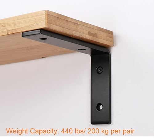 Voovoo HEAVY DUTY L Shelf Bracket 12 X 8 Inch Metal Shelf Bracket thumb #3