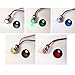 6mm LED Metal Indicator Light Waterproof Indicator Signal Lamp Pre-Wired for Dash Directional Industrial Control Panel Car Truck Boat 5pcs (Multicolored, 110V-220V AC)