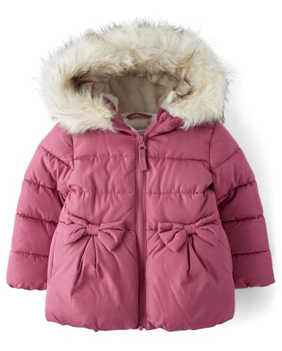 The Children's Place Baby and Toddler Girls' Medium Weight Wind-Resistant, Water-Resistant Puffer Jacket