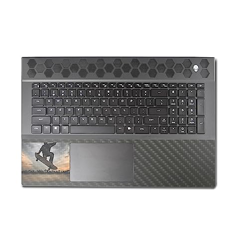Image of MightySkins Carbon Fiber Skin Compatible with Alienware M18 R1 (2023) Full Wrap Kit - Ollie | Protective, Durable Textured Carbon Fiber Finish | Easy to Apply & Change Styles | Made in The USA