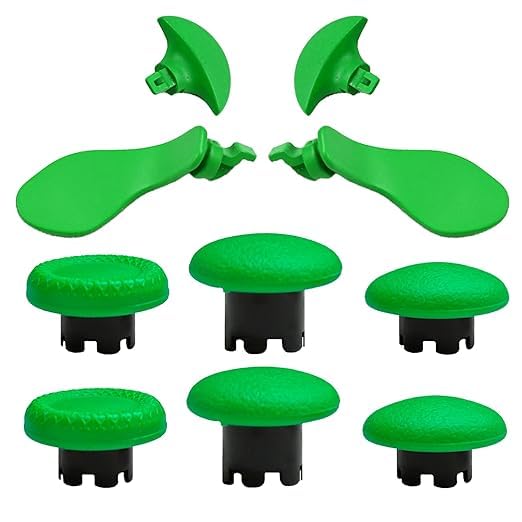 10 in 1 Back Paddles Replacement for PS5 Dualsense Edge Controller(Green)