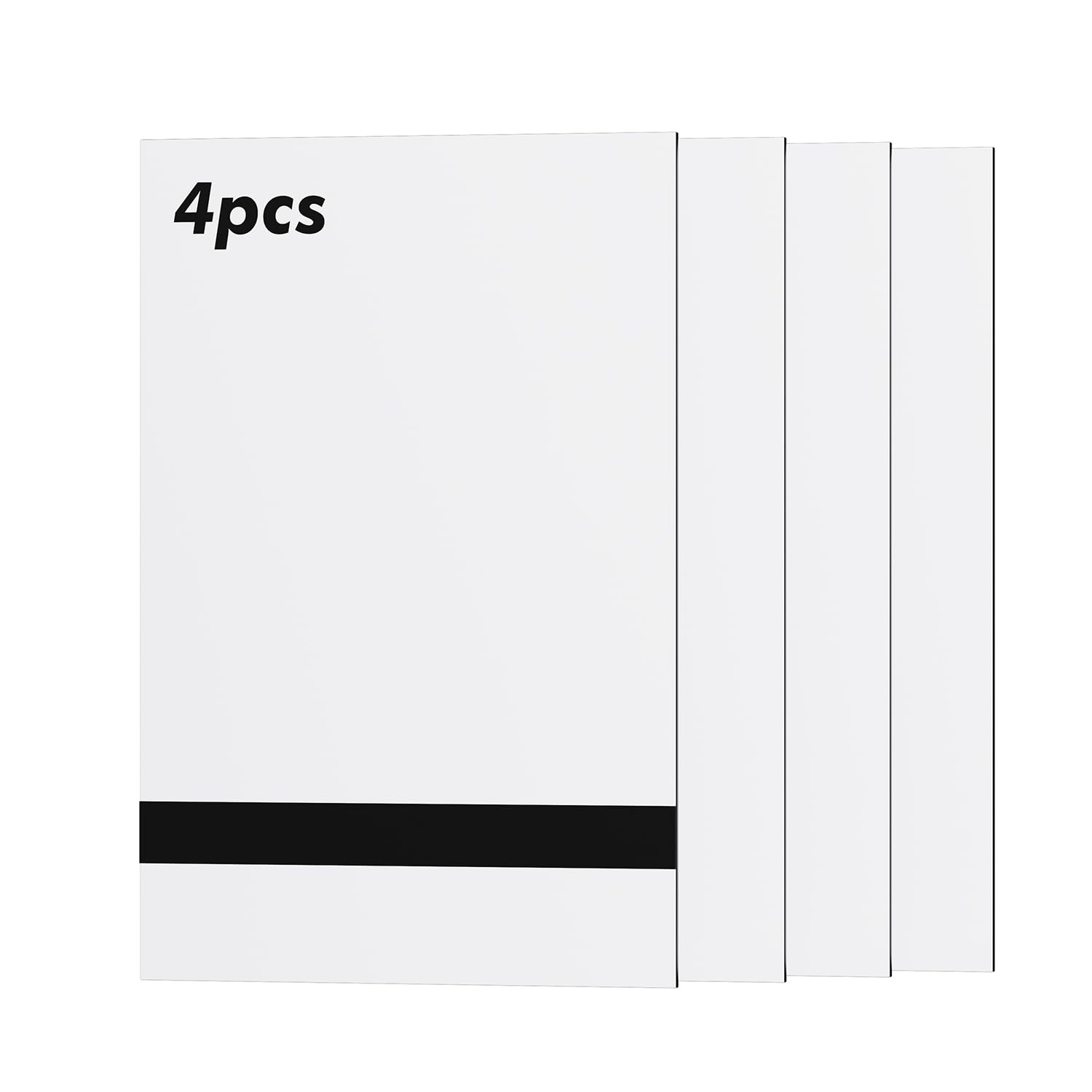 Feuilles acryliques blanc noir 200 x 300 mm idéales pour signalétique de maison