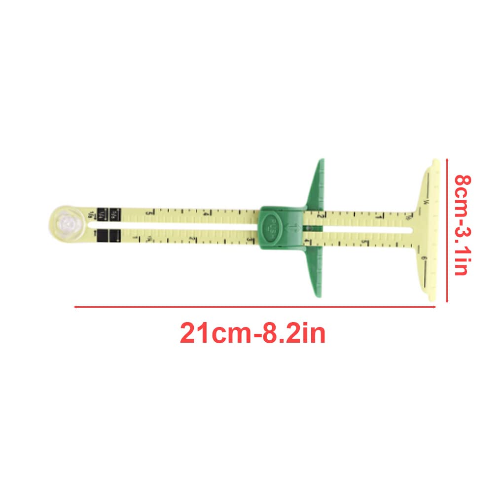 BEALIFE A23 Small Sewing Ruler with dimensions