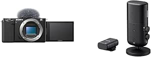 Sony Alpha ZV-E10 | Vlog Camera con obiettivo intercambiabile mirrorless APS-C + microfono ECM-S1