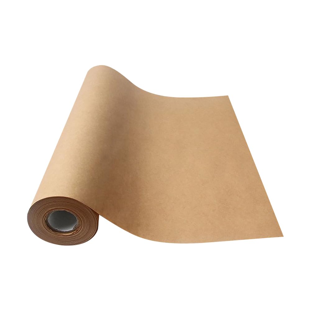 Hugede Brown 30Cmx5m Gift Wrapping Paper Roll Solid Color Packaging Paper Flower Boquet Papers Packing Tissue Scrapbooking Papers Long Package Wrap Paper