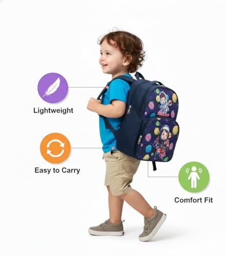 Image of Stylbase 15 Inch 3D Cartoon School Bag for Boys & Girls | Waterproof Lightweight Polyester Kids Backpack with Bottle Pocket | Ideal School Bags for Kids Nursery, LKGClass (3-5 Years)