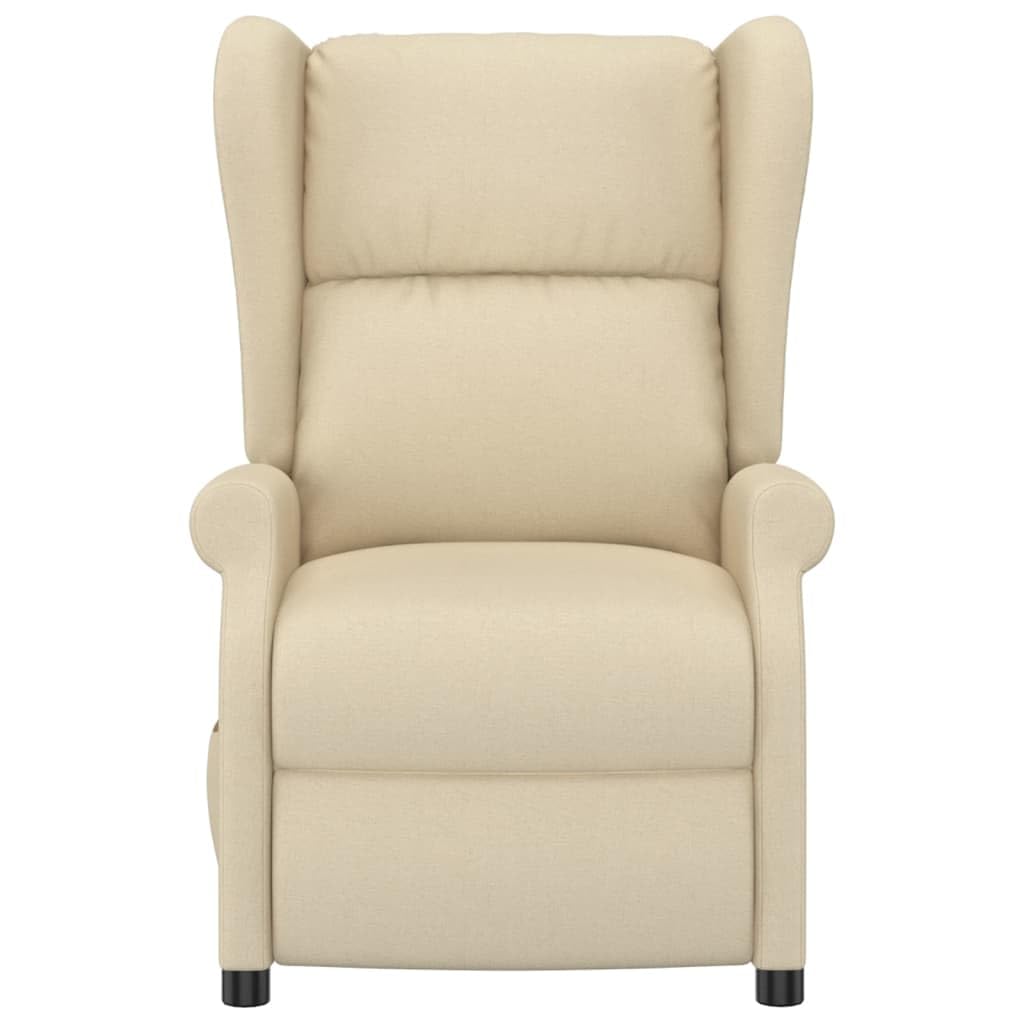 Genérico Sillón orejero reclinable eléctrico Tela Crema,Mobiliario,Sillas,Sillones,Crema,27.9 kg,3098328