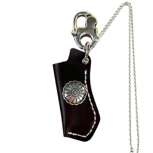 Porte-clés étui briquet PU fleur pour vos sorties et voyages