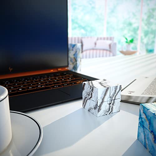 Ss Shovan Infinity Cube Fidget Toy, Hand Killing Time Transform Cubes Magic Cubes For Kids And Adult (Grey Marble) #TOP7