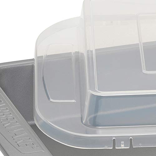 Farberware Nonstick Bakeware Baking Pan With Lid / Nonstick Cake Pan With Lid, Rectangle - 9 Inch x 13 Inch, Gray