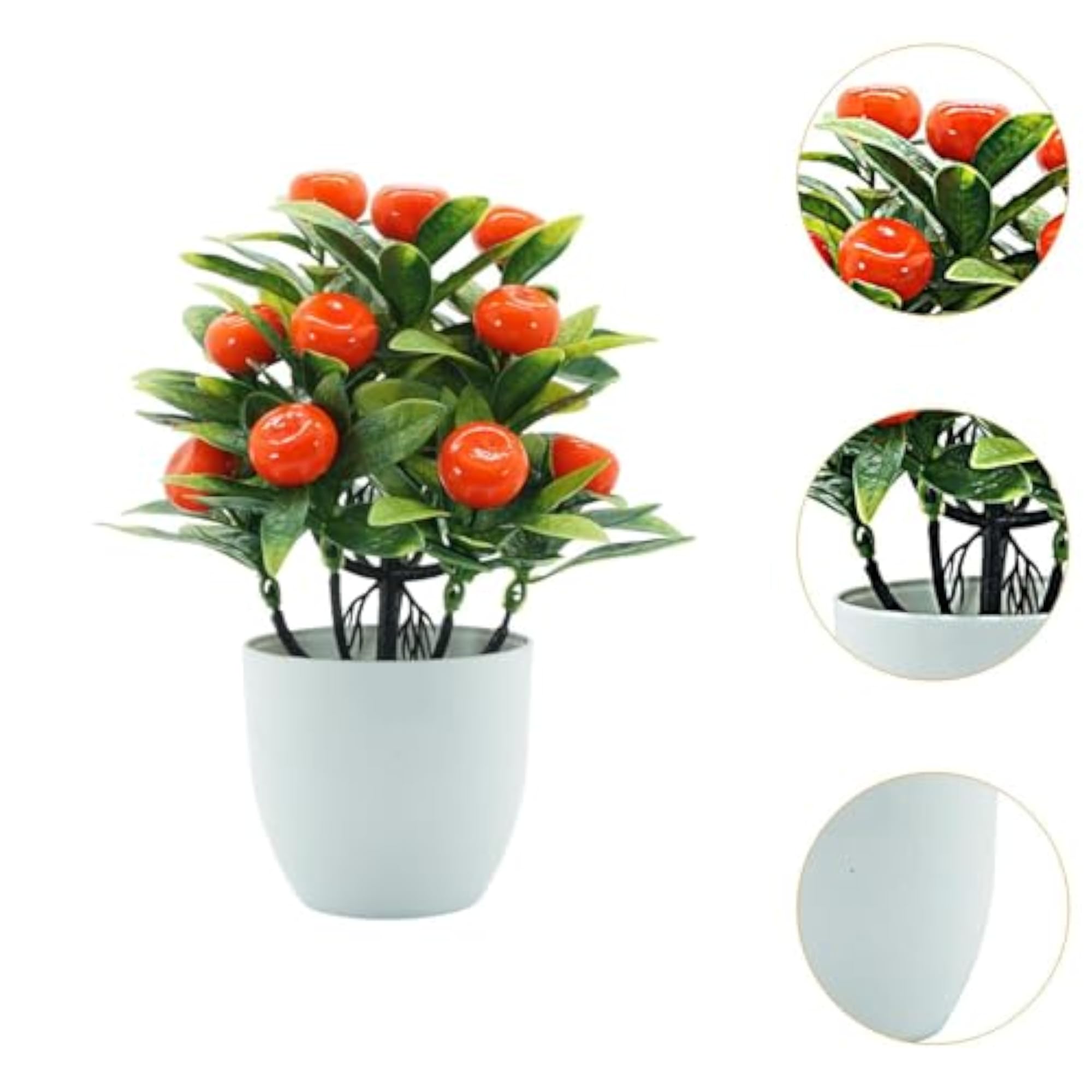 Mini Fake Plant Decorative Fake Fruit Potted Plant for Office Table