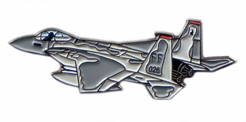 Metal Enamel Pin Badge F15 Fighter Jet Plane airplane aeroplane aircraft