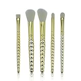 3. Compatible con todos los productos: estos cinco cepillos son adecuados para diferentes necesidades de maquillaje y son perfectamente compatibles con los cosméticos líquidos, en polvo y crema para crear un bello efecto facial y ocular.