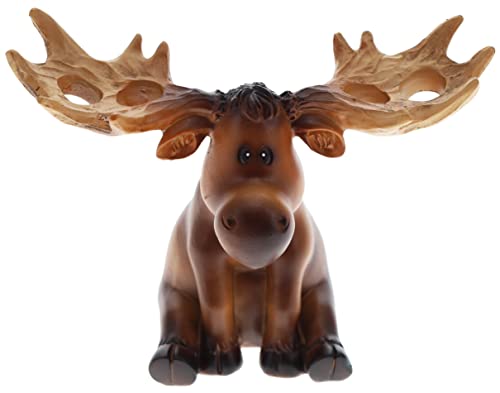 Whimsical Moose Toothbrush Holder/Organizer - Rustic Antler Lodge Cabin Bathroom Decor