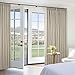 Neutral Linen Pinch Pleated Blackout Curtains 90 Inches Long Extra Wide 60 Inch Width for Sliding Glass Doors Modern Pleated Linen Blend Large Window Drapes Bedroom Living Room Taupe 60x90 1 Panel