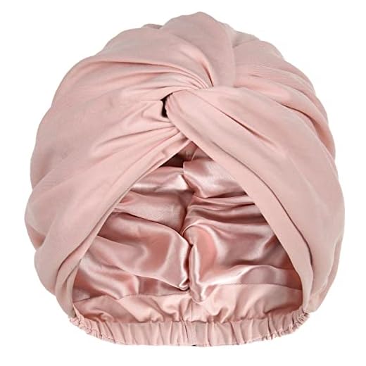 YANIBEST Turbans for Women Satin Bonnet Silk Bonnet for Sleeping Turban Head Wraps for Women Adjustable Twisted Turban Headwrap Pink