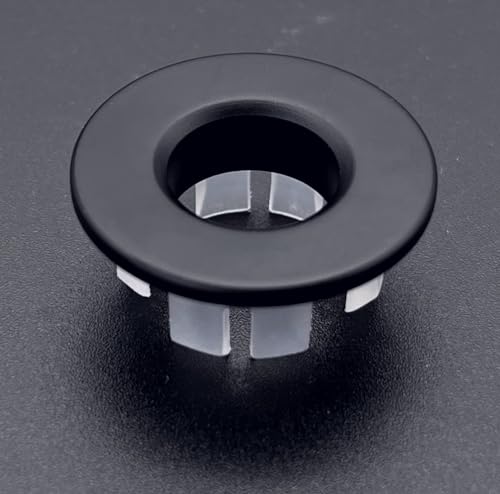JZK 2X Anneau de trop-Plein en cuivre plaqué Noir Mat pour évier de Salle de Bain, trop-Plein pour évier de Cuisine et Salle de Bain – vue 7
