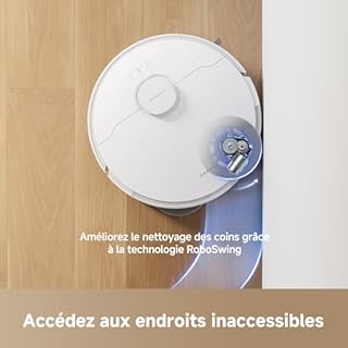 dreame L10s Pro Gen 3 Robot Aspirateur, 13 000 Pa, Système de Lavage des Sols DuoScrub, Serpillière à Levage Automatique de 7 mm, Puissant Nettoyage des Tapis/Moquette, Batterie 5 200 mAh