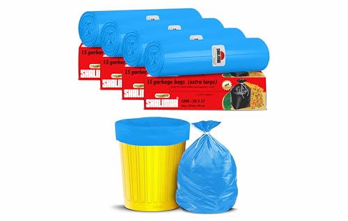 Shalimar Premium Garbage Bags (Lavender Fragrance) Size 30 X 37 Inches (Extra Large) 60 Bags (4 rolls) Dustbin Bag/Trash Bag - Blue Color (B0D988Y544) Amazon Price History, Amazon Price Tracker