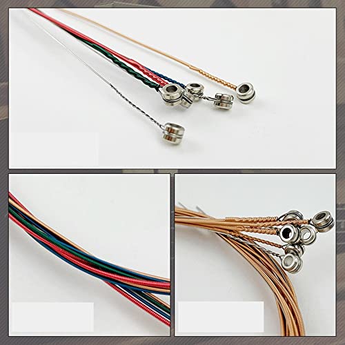 TATTCHINE Lot de 6 cordes de guitare acoustique en acier inoxydable – Convient pour les artistes professionnels et les… - Les Beatles, Paul McCartney, John Lennon, RIngo Starr, George Harrison TATTCHINE Lot de 6 cordes de guitare acoustique en acier inoxydable - Convient pour les artistes professionnels et les… – Image 4