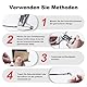 Goture Angelrute Reparatur Carbon Fiber Stick für Spinnangeln/Casting Rod Repair Kit mit Schleifpapier (2/4/6/8/10mm)