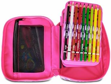 SJ GANG STYLE JAM GANG - Scortto a Scuola Multifunzionale Pink Mono Compartment con Spuntini Rimosso, Completo con Penna