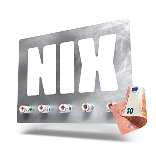 Nichts Geschenk, Geldgeschenke Geburtstag Idee, lustige Geldgeschenke Verpackung, kreativer Gutschein Geburtstag, Coole Männergeschenke Idee, Geld Geschenk, hochwertig aus Aluminium, 200x150x1 mm Cover