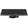 A4 Tech FG1010 2.4G Q Turkish FN-Multimedia Keyboard+Optical 2000DPI Mouse Black/Grey Wireless Set