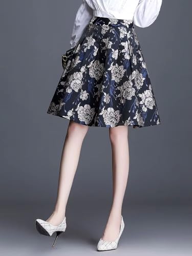 Jupe courte chic imprimée taille haute style coréen moderne