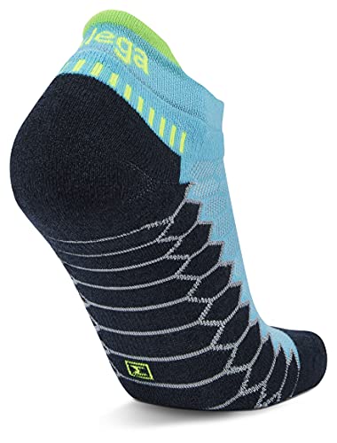 Balega Silver Compression Fit Performance No Show Athletic Running Socks For Men And Women (1 Pair), Aqua, X-Large #TOP3