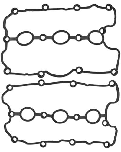 Image of Left&Right Valve Cover Gasket Set Fit for Audi A4 A5 A6 A7 A8 Q5 Q7 S4 S5 SQ5 Models, Fit for Porsche Models, Fit for Voklswangen Models Replace VS50865R VS50541