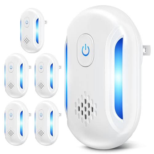 Ultrasonic Mouse & Pest Indoor Repeller Plug-in, Repellent for Rodent, Mice, Rats, Roaches, Bugs, Ants, Spiders, Flies, 2 Mode Switching (4 Pack)