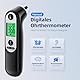 Ohrthermometer für Baby Erwachsene, Ohr Fieberthermometer mit Altersmessung und farbcodierte Temperaturanzeige, digitales infrarot-Thermometer mit 21*Einweg-Schutzkappen(Schwarz)