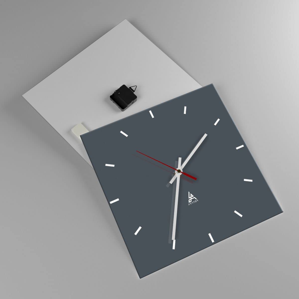 ARTTOR Horloge Décorative Moderne Carrée 40x40 cm - 3282