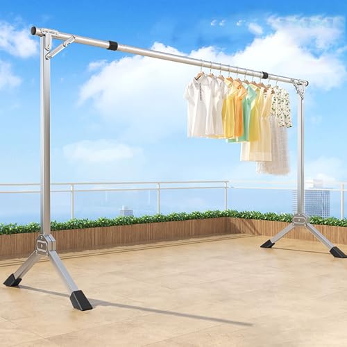 Chaoyilian Poteau Etendoir Linge,SéChoir à Linge,Etendoir A Linge,Etendoir Linge Interieur Pliable,Grande Capacité Sechoir A Linge Balcon,Etendoir Drap...