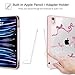 Tuiklol Case for iPad 11 inch (A16 Chip) 2025 Generation 11th / iPad 10.9 inch 2022 10th Gen, Buit in Pencil Holder with Shockproof Cover Clear Transparent Back Shell Auto Wake/Sleep, Bow-Pink
