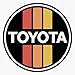 Toyota Vintage Racing Stripes Logo Round Sticker Decal 5