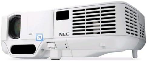 Front-side perspective view of the NEC NP43 projector