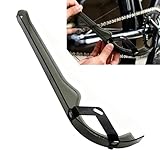 Cbhoktyue Bike Chain Guard - PP Protective Cover for Road/Mountain/Folding Bikes (Black), Ideal for Chain...