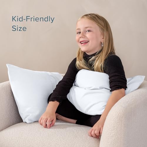 Image of Bare Home Microfiber Pillow Cases - Toddler Size Set of 2 Cooling Pillowcases Double Brushed White Pack Easy Care (Toddler Pillowcase 2, White)