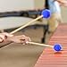 Marimba Mallets,4 Pairs (Felt, Rubber, Marimba, 5A) Drum Mallets Kit, Percussion Instrument Beginner Accessories for Bass Drum,Steel Drum,Cymbals,Glockenspiel