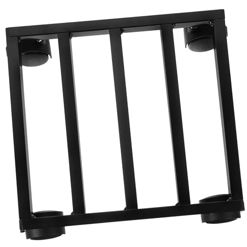 MOTHNUR Soporte Rodante para Maceteros de Base Cuadrada de Metal con Ruedas Resistente para Plantas de Interior y Exterior Fácil Movilidad para Macetas Pesadas Diseño Moderno Negro