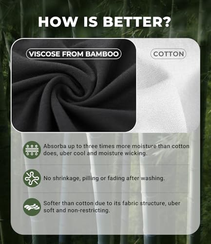 Image of BAMBOO COOL Womens Pajama Shorts Elastic Waistband Pj Pants Leg Opening Lounge Sleep Shorts, 2 Pack