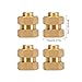 INJORA RC Brass Extended Hex Wheel Hubs for 1/24 RC Crawler Car Axial AX24 SCX24 90081 Upgrade Parts