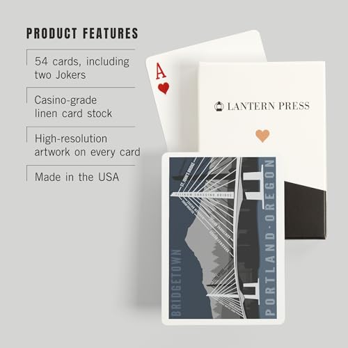 Baraja Poker Lantern Press Portland Oregon 52 Cartas miniatura 3