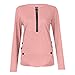 Ansenesna Bluse Camicia da Donna Chiffon Elegante Canotta Donna Estive Oversize Taglie Forti Blusa Camicetta Elegante Germinate Lunga Donne Camicette Manica Elegante T-Shirt (Pink, XL)