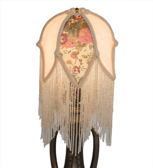 7"W Fabric & Fringe Tulip Shade