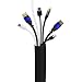 Produktbild KabelDirekt - Kabel Schlauch - 3m - (Sleeve aus Neopren, 2,9 cm Durchmesser, schwarz/weiß)